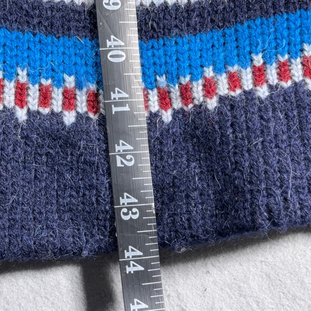 Aldini Open Cardigan Women Small Longline Aztec Made in Italy Alpaca Vintage - Picture 4 of 10
